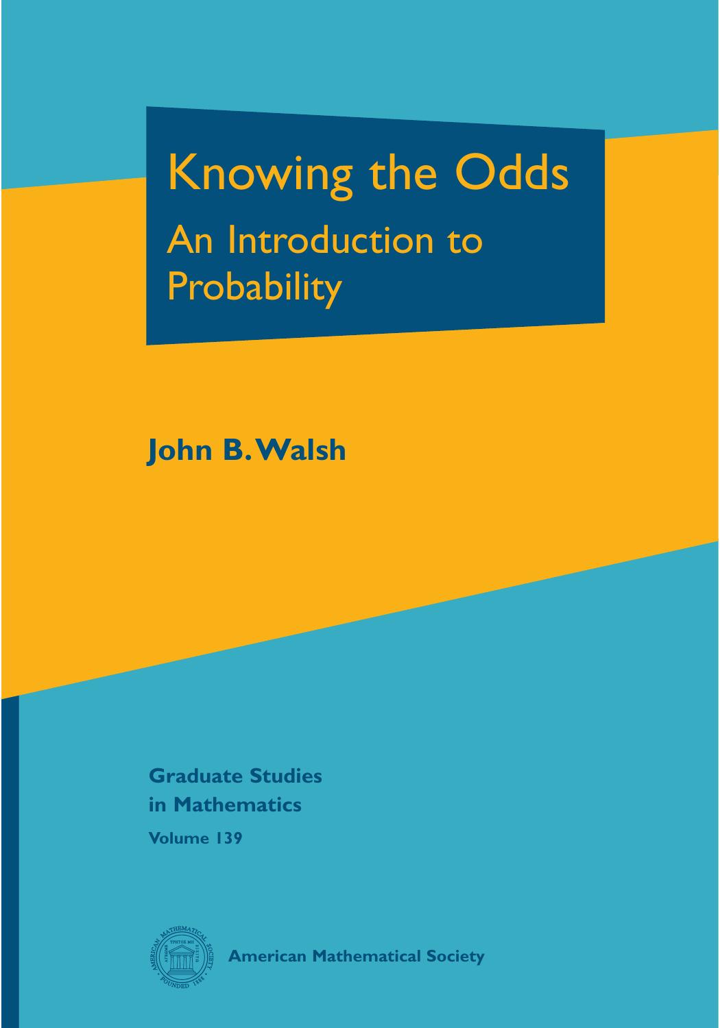Knowing the Odds by John B. Walsh