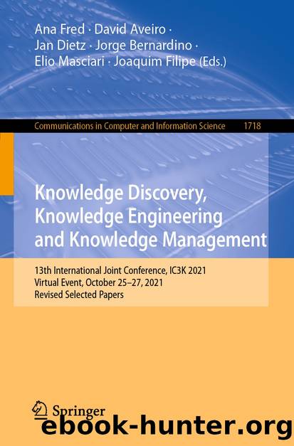 Knowledge Discovery, Knowledge Engineering and Knowledge Management by Unknown
