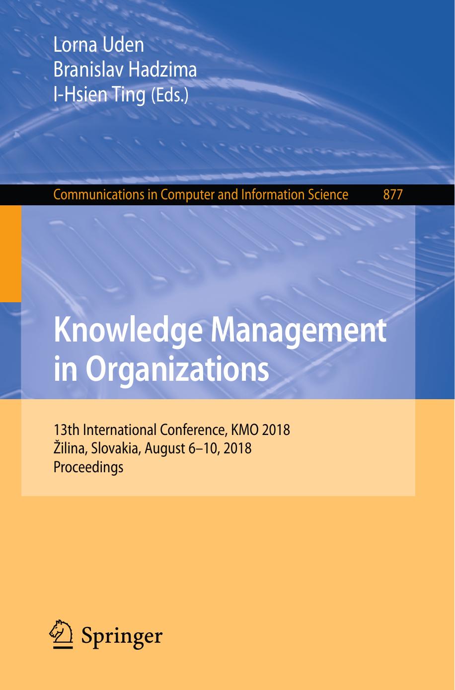 Knowledge Management in Organizations by 0002624