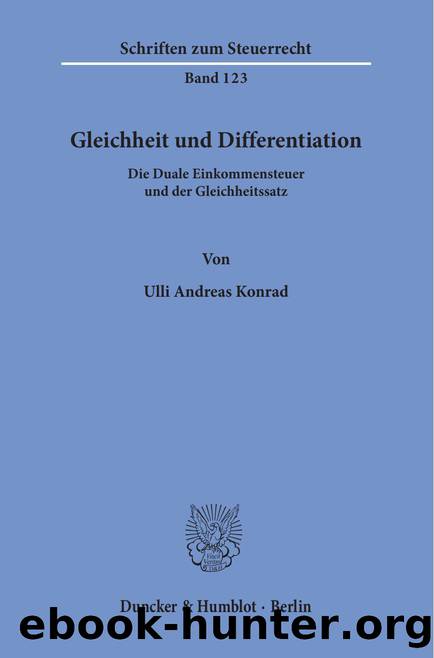 Konrad by Schriften zum Steuerrecht (9783428548293)