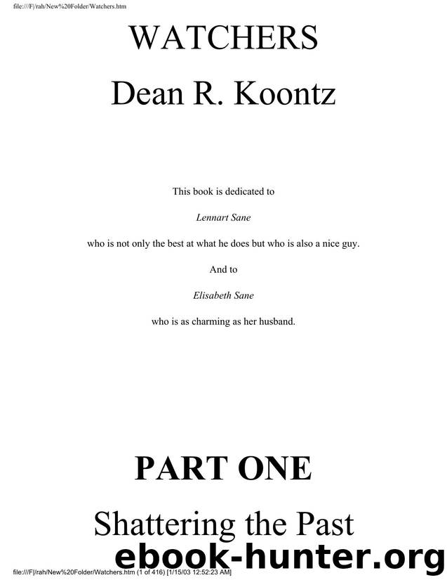 Koontz, Dean - Watchers by Koontz Dean