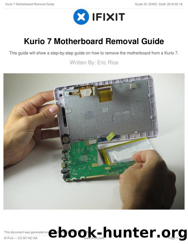 Kurio 7 Motherboard Removal Guide by Unknown