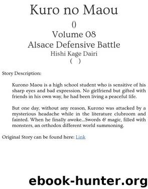 Kuro no Maou - Volume 08 - Alsace Defensive Battle by Hishi Kage Dairi