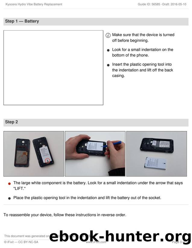 Kyocera Hydro Vibe Battery Replacement [2] by Unknown
