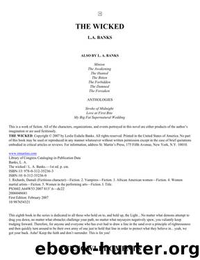 L A Banks-Vampire Huntress 08 by The Wicked