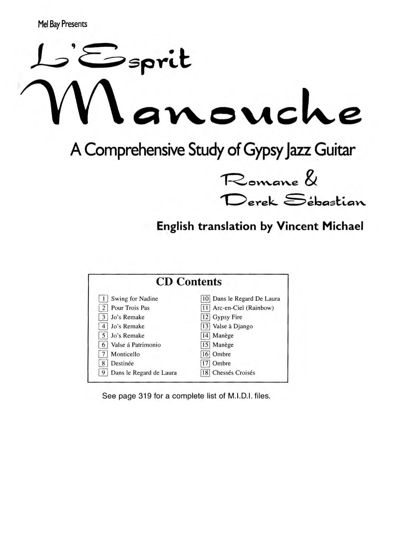 L Esprit Manouche A Comprehensive Study of Gypsy Jazz Guitar by Ramone Derek Sebastian