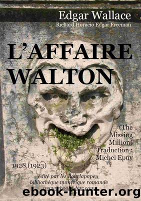 L'AFFAIRE WALTON by Edgar Wallace