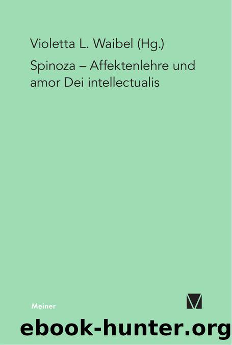 L. ed. by Affektenlehre und amor Dei intellectualis (9783787322862)