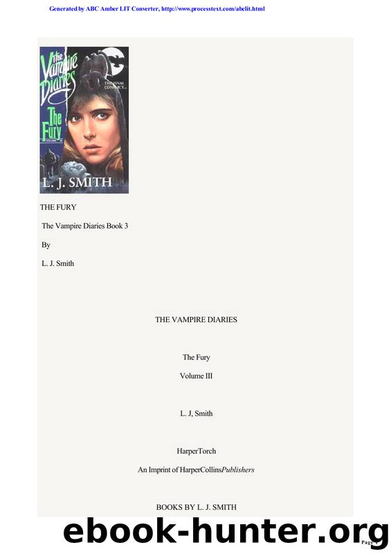 L.J. Smith - Vampire Diaries 03 by The Fury