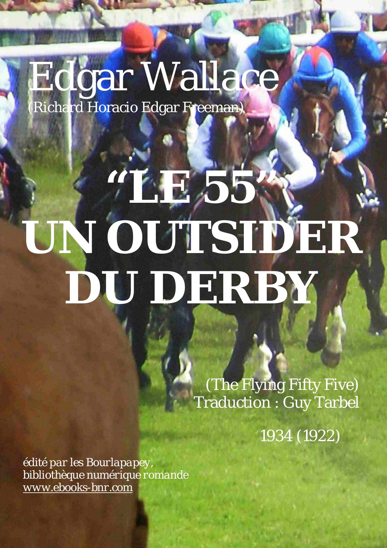LE 55" UN OUTSIDER DU DERBY by Edgar Wallace