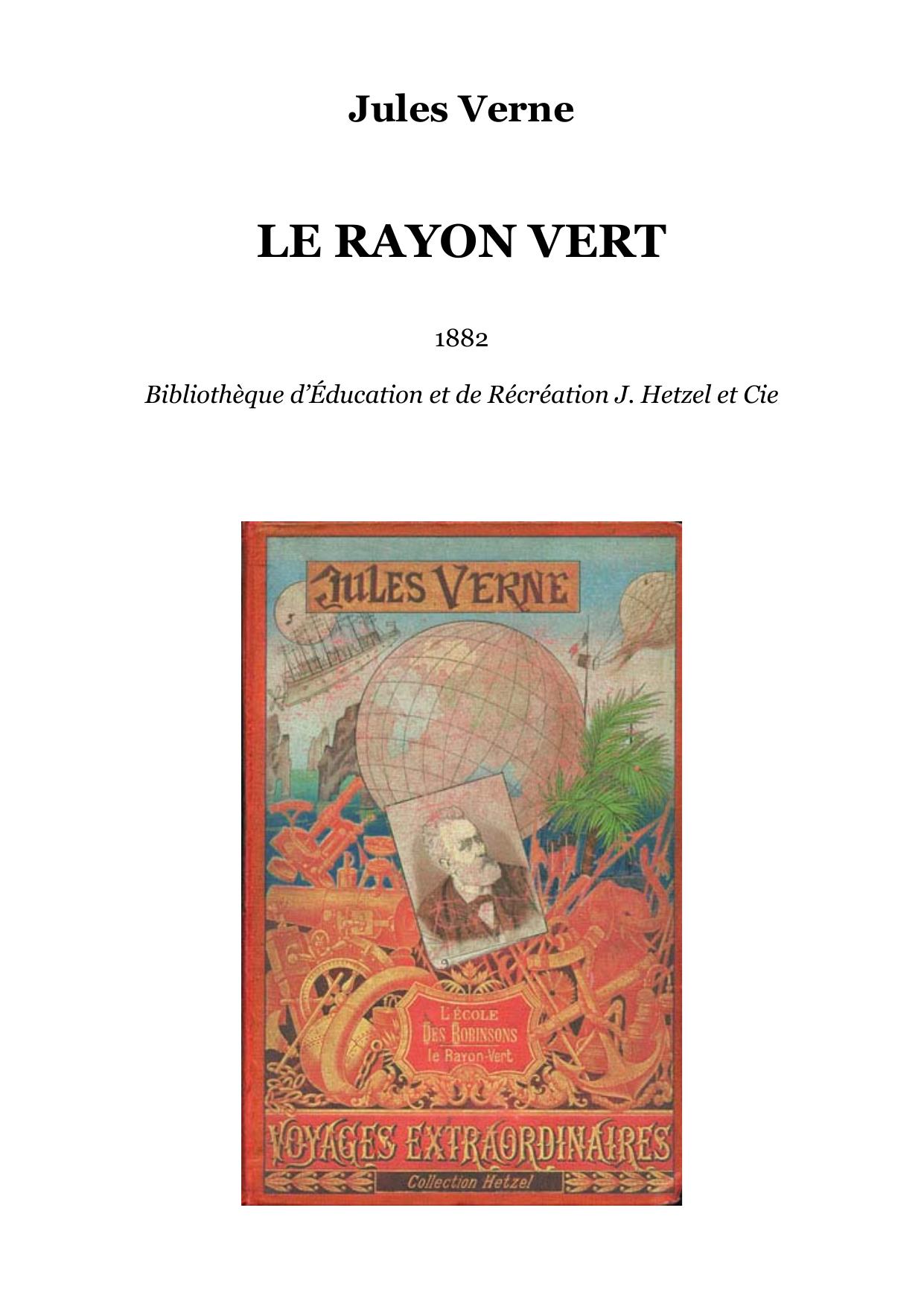 LE RAYON VERT by Jules Verne
