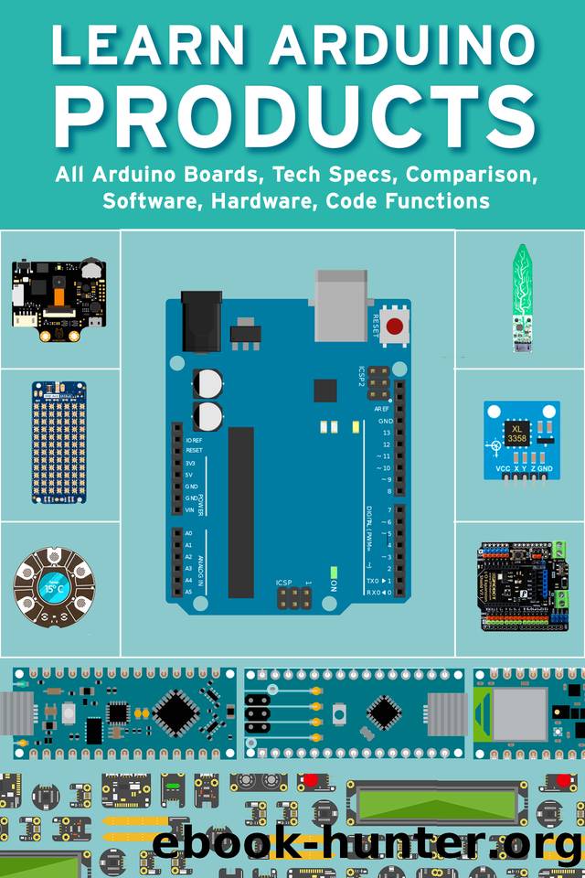 LEARN ARDUINO PRODUCTS: All Arduino Boards, Tech Specs, Comparison, Software, Hardware, Code Functions by Janani Sathish