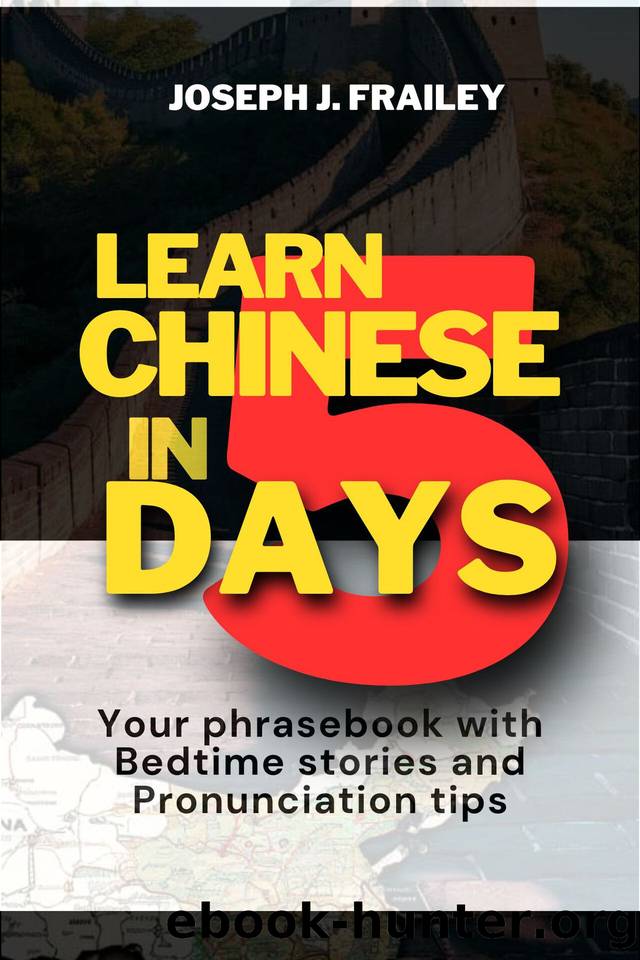 LEARN CHINESE IN 5 DAYS: YOUR PHRASEBOOK WITH BEDTIME STORIES AND PRONUNCIATION TIPS (China Made Easy) by FRAILEY JOSEPH J