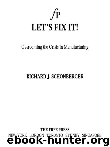 LET’S FIX IT! by Richard Schonberger