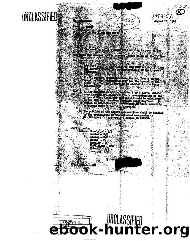 LETTER RE  ORGANIZATION FOR BLACK AND WHITE 3f2b by Unknown