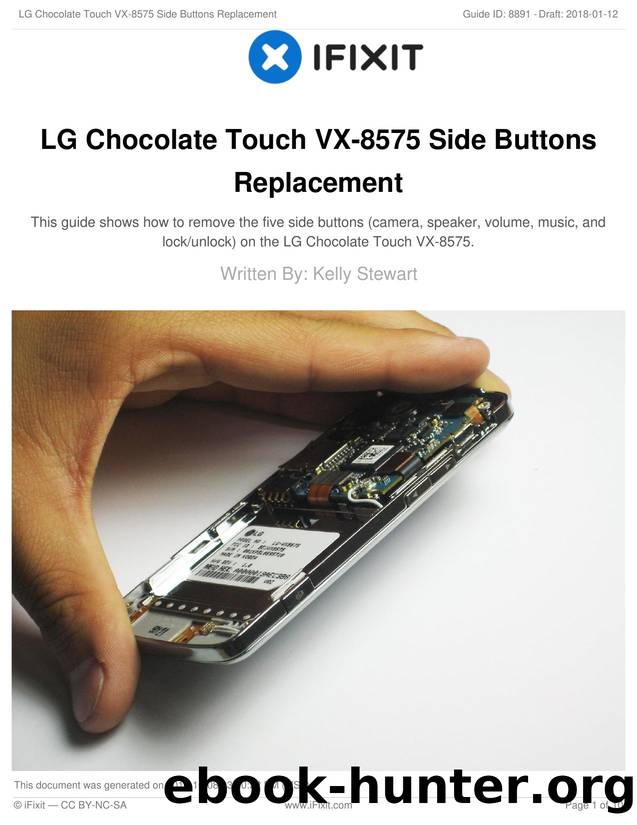 LG Chocolate Touch VX-8575 Side Buttons Replacement by Unknown