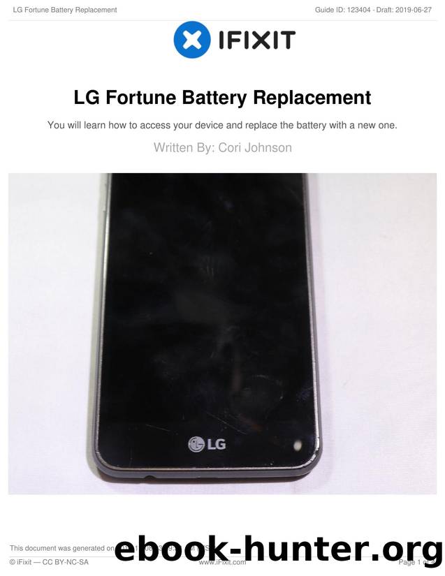 LG Fortune Battery Replacement by Unknown