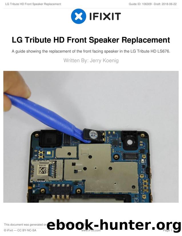 LG Tribute HD Front Speaker Replacement by Unknown
