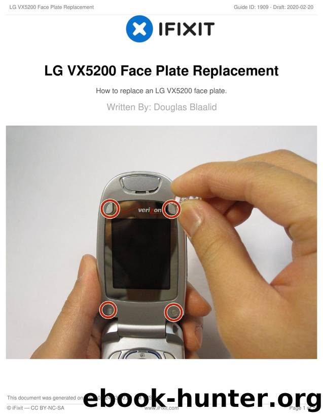 LG VX5200 Face Plate Replacement by Unknown