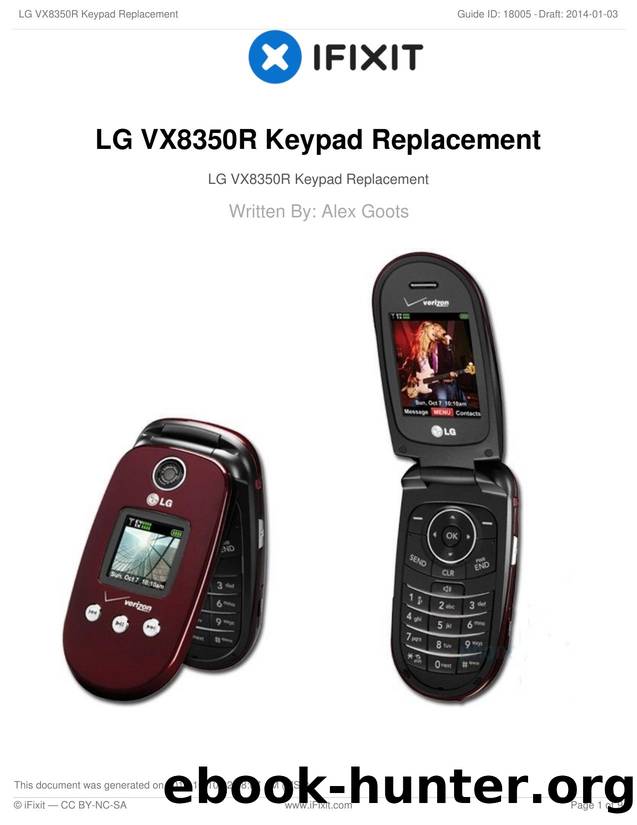 LG VX8350R Keypad Replacement by Unknown