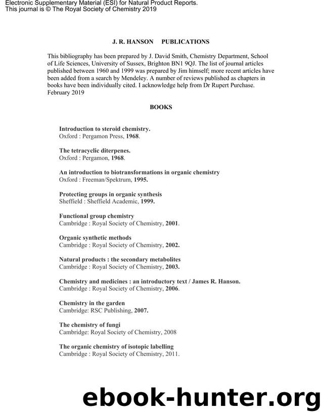 LIST OF PUBLICATIONS by Douglas Young