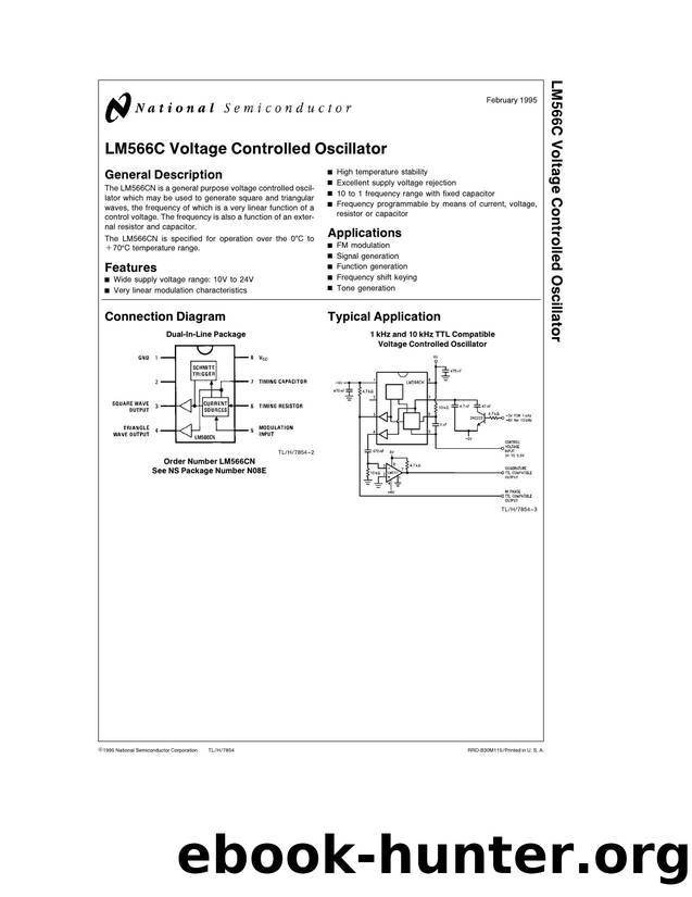 LM566C Voltage Controlled Oscillator by Unknown