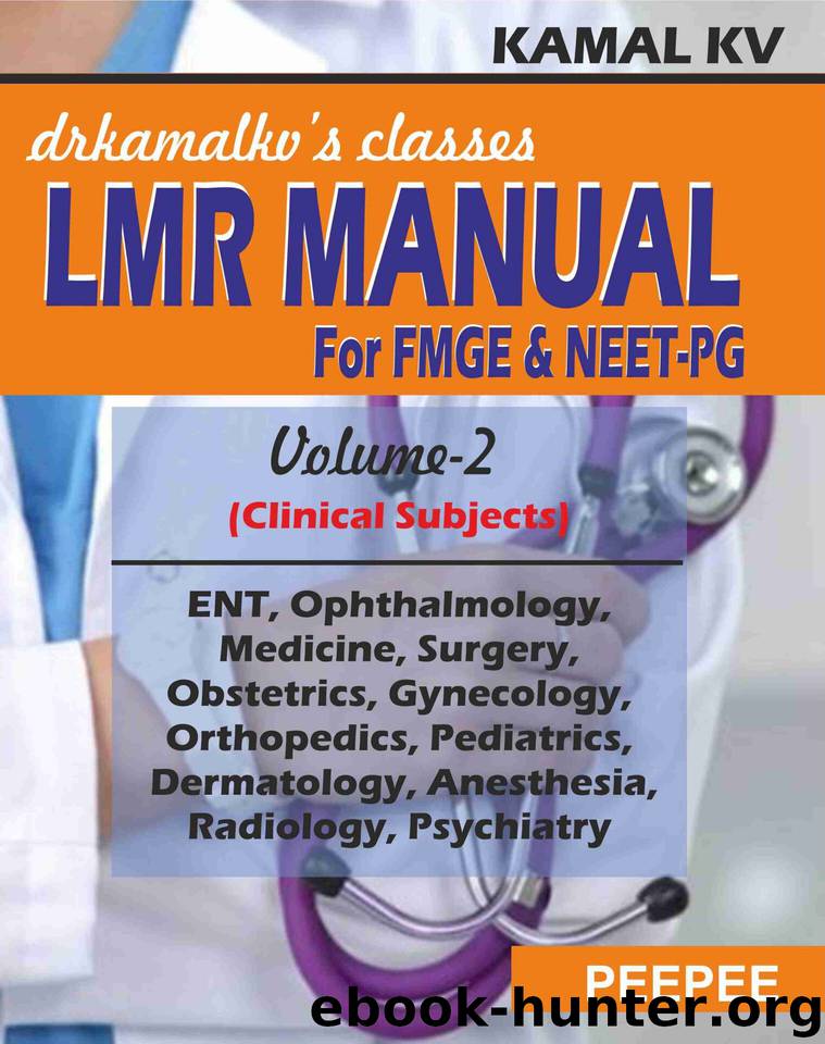 LMR Manual for FMGE and Neet-PG: (Vol-2) by Kamal K V