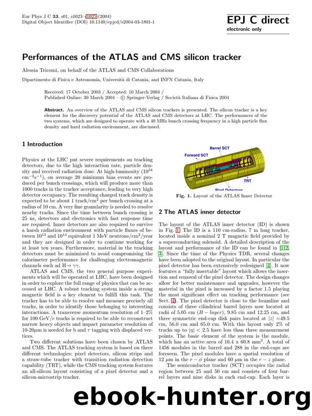 LNCS 1 - Performances of the ATLAS and CMS silicon tracker by Alessia Tricomi