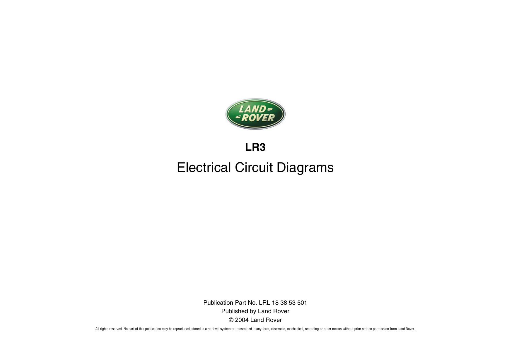 LR3 Electrical Circuit Diagrams by Rover