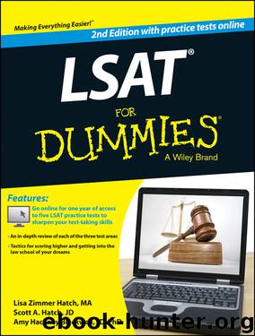 LSAT For Dummies (with Free Online Practice Tests) by Zimmer Hatch