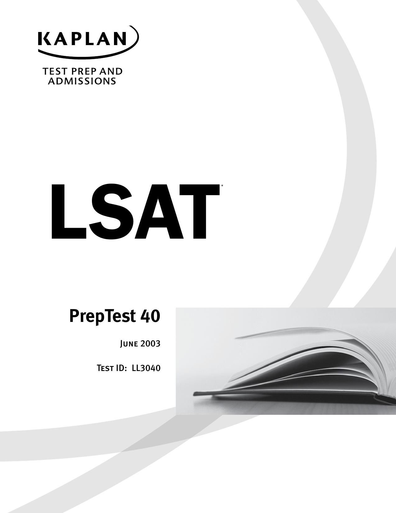 LSAT PT 40 by unknow