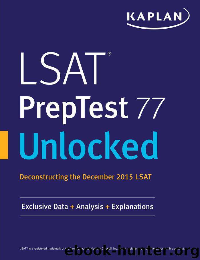 LSAT PrepTest 77 Unlocked by Author