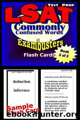 LSAT Test Prep Commonly Confused Words - Exambusters Flash Cards - Workbook 3 of 3 by LSAT Exambusters