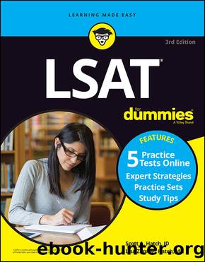 LSAT for Dummies: Book + 5 Practice Tests Online by Scott A. Hatch & Lisa Zimmer Hatch
