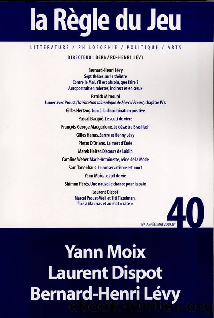 La règle du jeu n°40 by Collectif