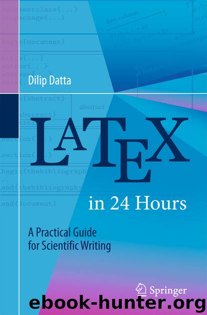 LaTeX in 24 Hours by Dilip Datta