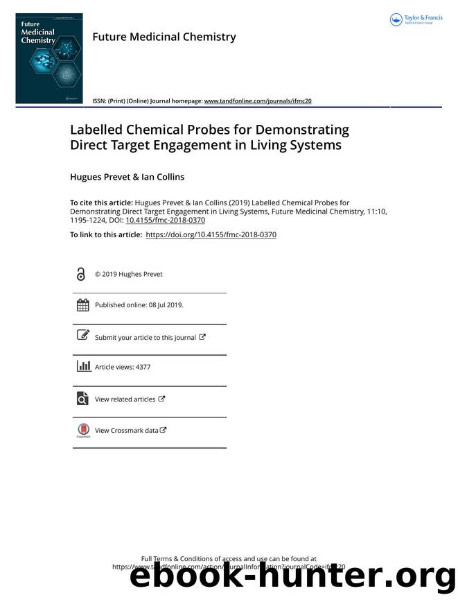 Labelled Chemical Probes for Demonstrating Direct Target Engagement in Living Systems by Unknown