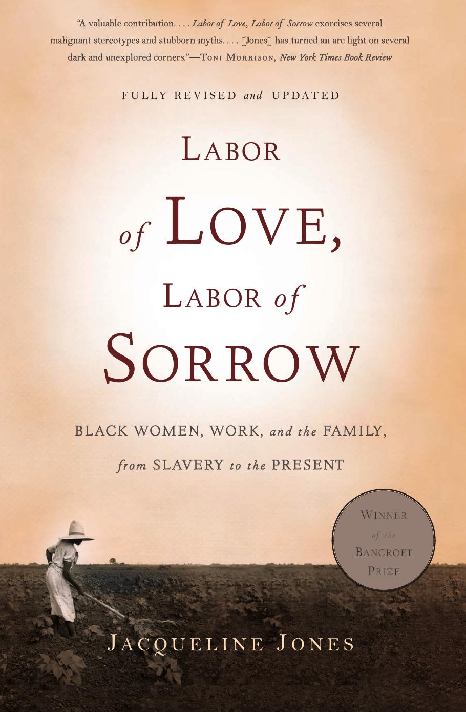 Labor Of Love, Labor of Sorrow: Black Women, Work, and the Family, from Slavery to the Present by Jacqueline Jones