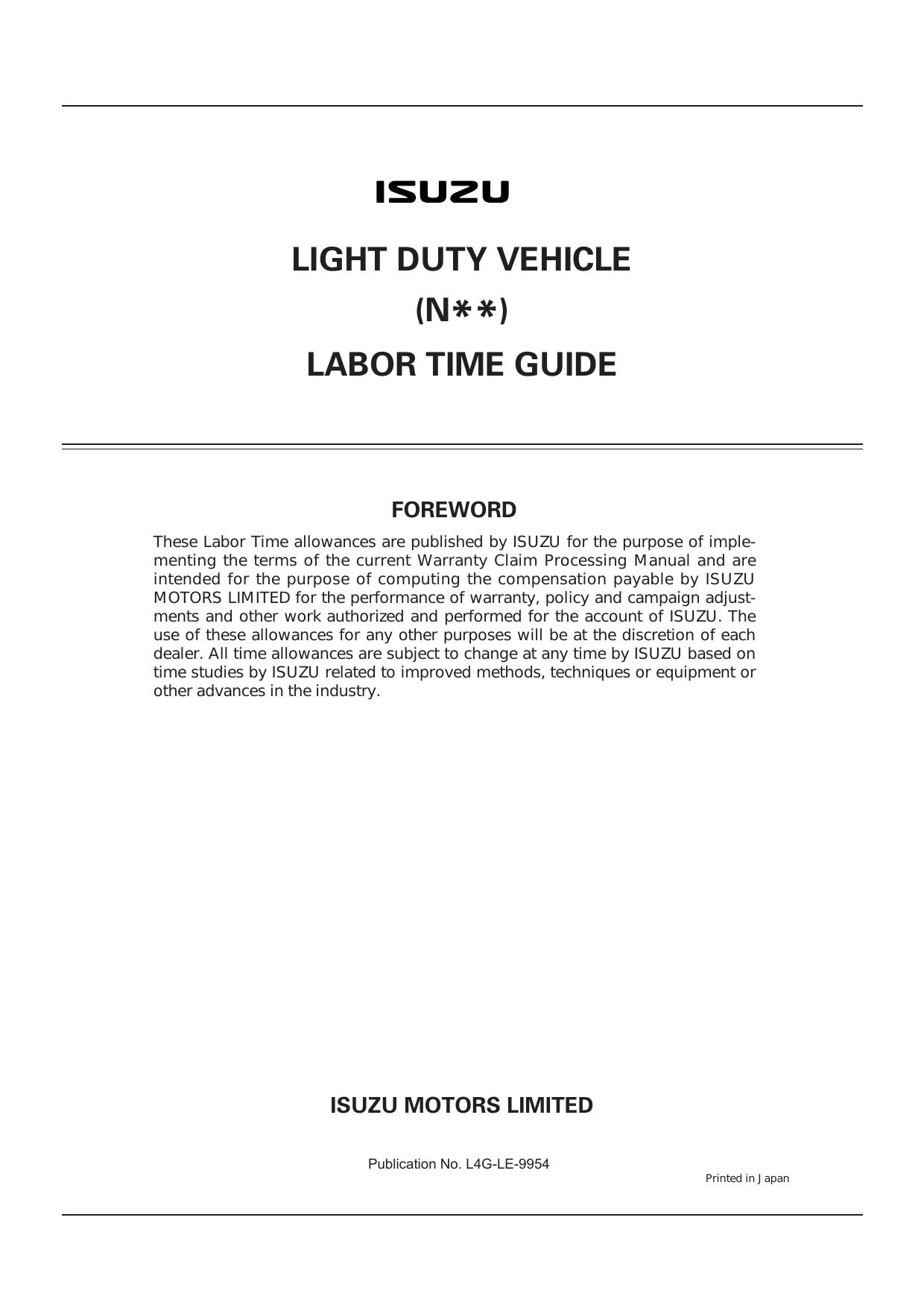 Labor time guide by Unknown