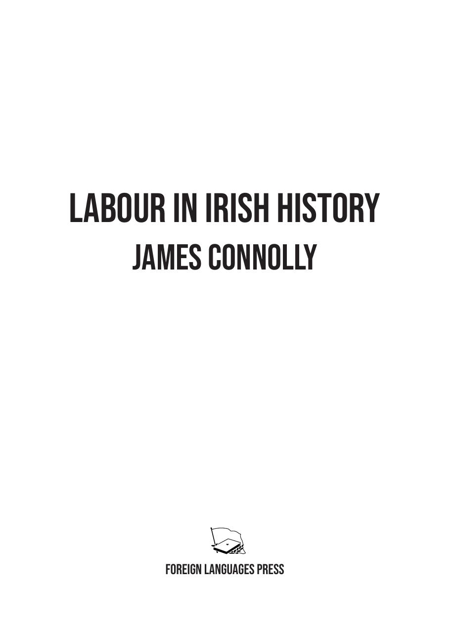 Labour in Irish History by James Connolly