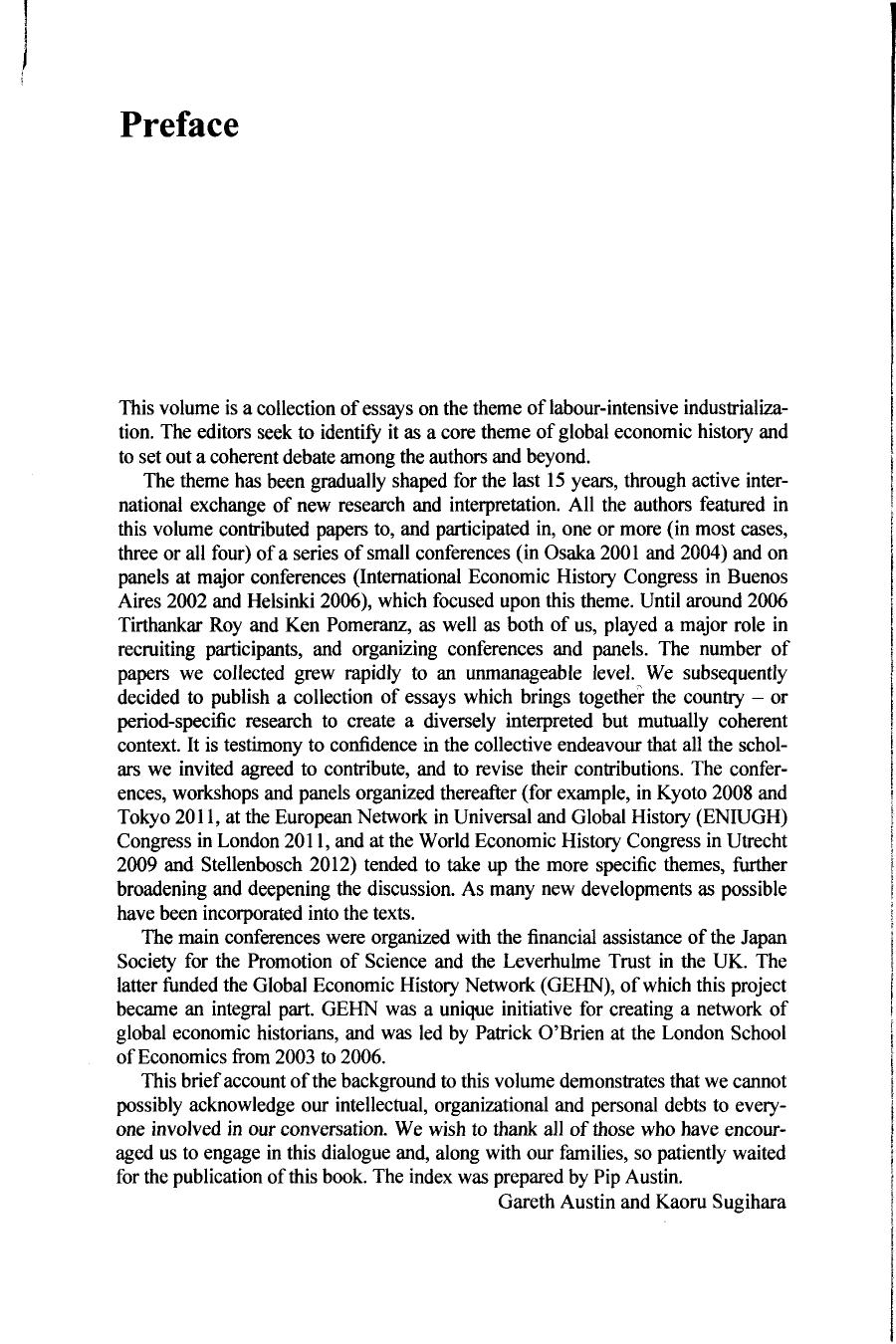 Labour-Intensive Industrialization in Global History by Gareth Austin Kaoru Sugihara (editors)