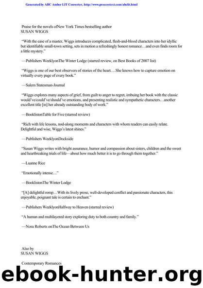 Lakeshore Chronicles 05 - Fireside by Susan Wiggs