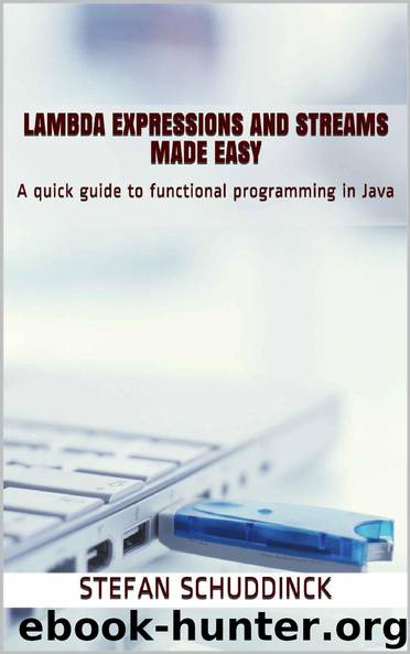 Lambda expressions and streams made easy: A quick guide to functional programming in Java (programming made easy Book 1) by Stefan Schuddinck