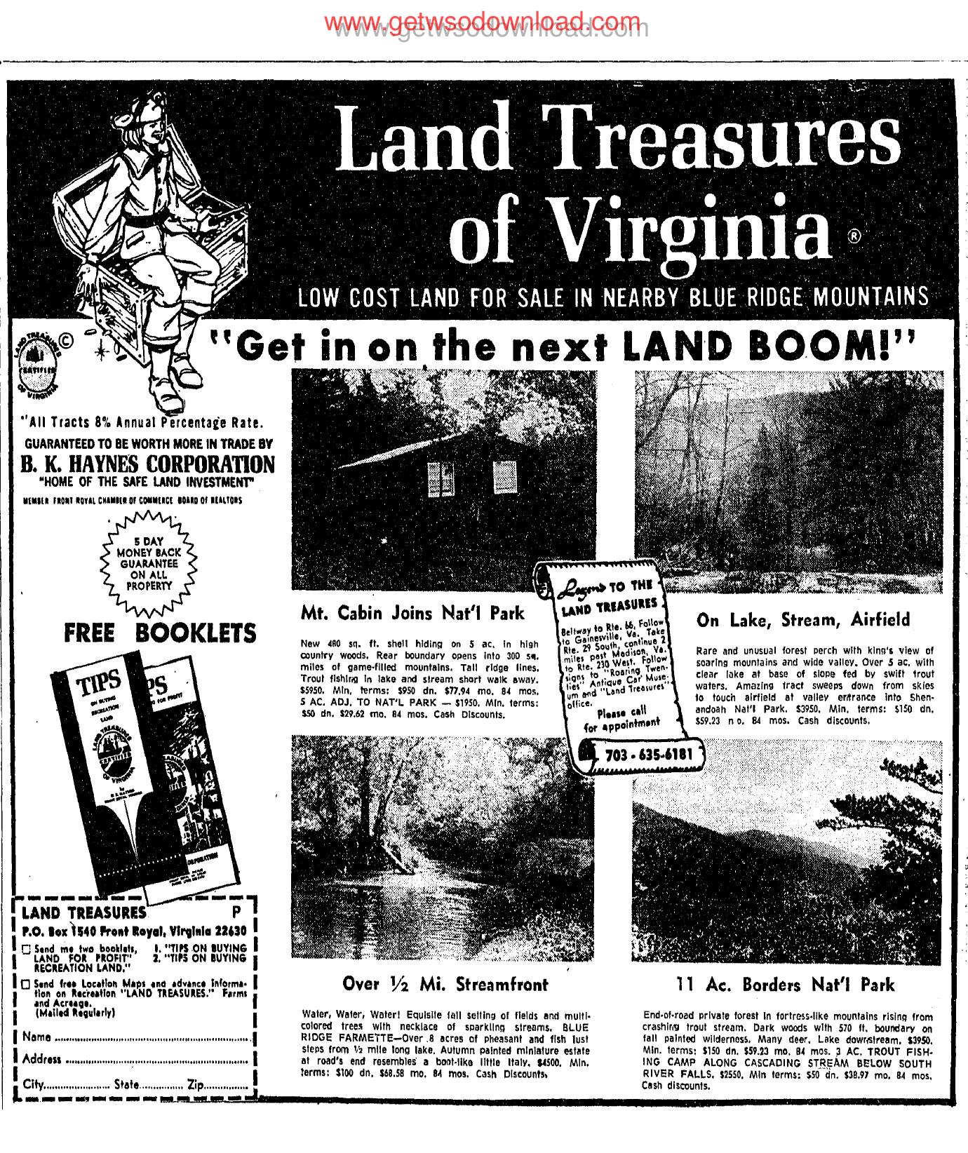 Land Treasures of Virginia by Unknown
