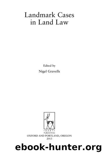 Landmark Cases in Land Law by Nigel Gravells