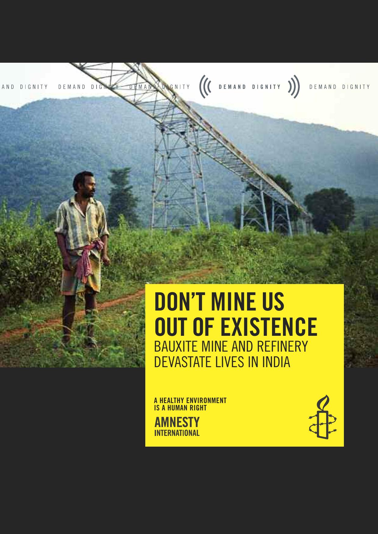 Landscape by Don't Mine Us Out of Existence; Bauxite Mine & Refinery Devastate Lives in India (2010)