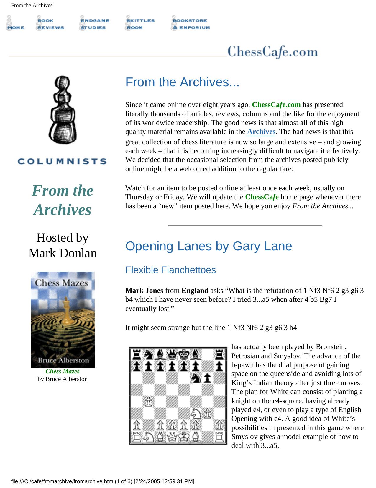 Lane Gary - Chess Cafe - Opening Lanes by 1-192-Ocr 1723p