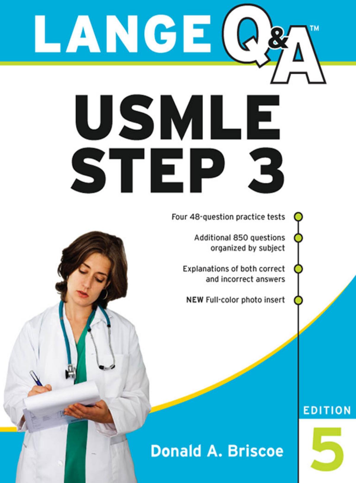 Lange Q&A: USMLE Step 3 (Lange Q&A) by Donald Briscoe