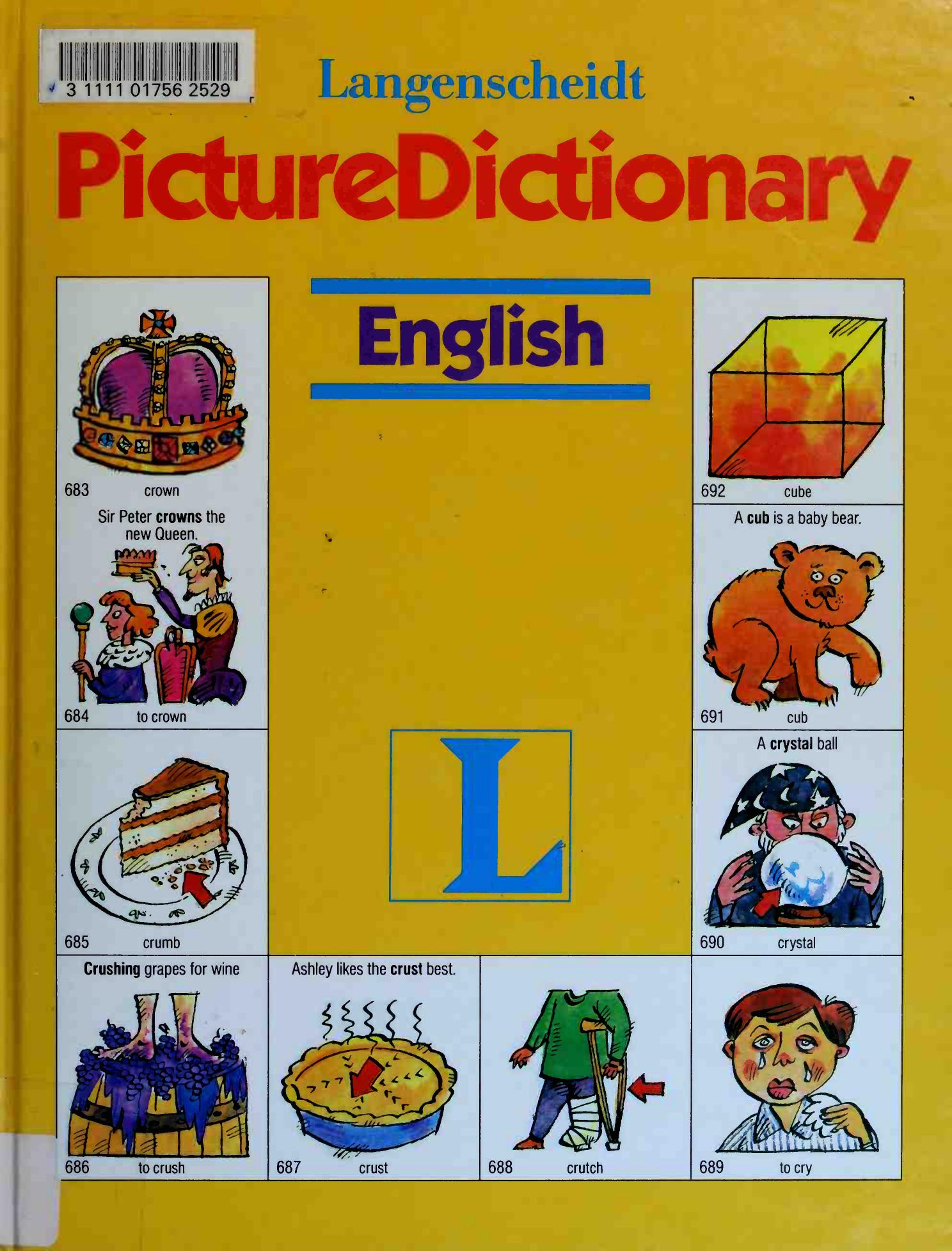 Langenscheidt Picture Dictionary: English by K. L. Cordner Kathryn Adams