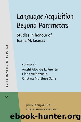Language Acquisition Beyond Parameters by unknow